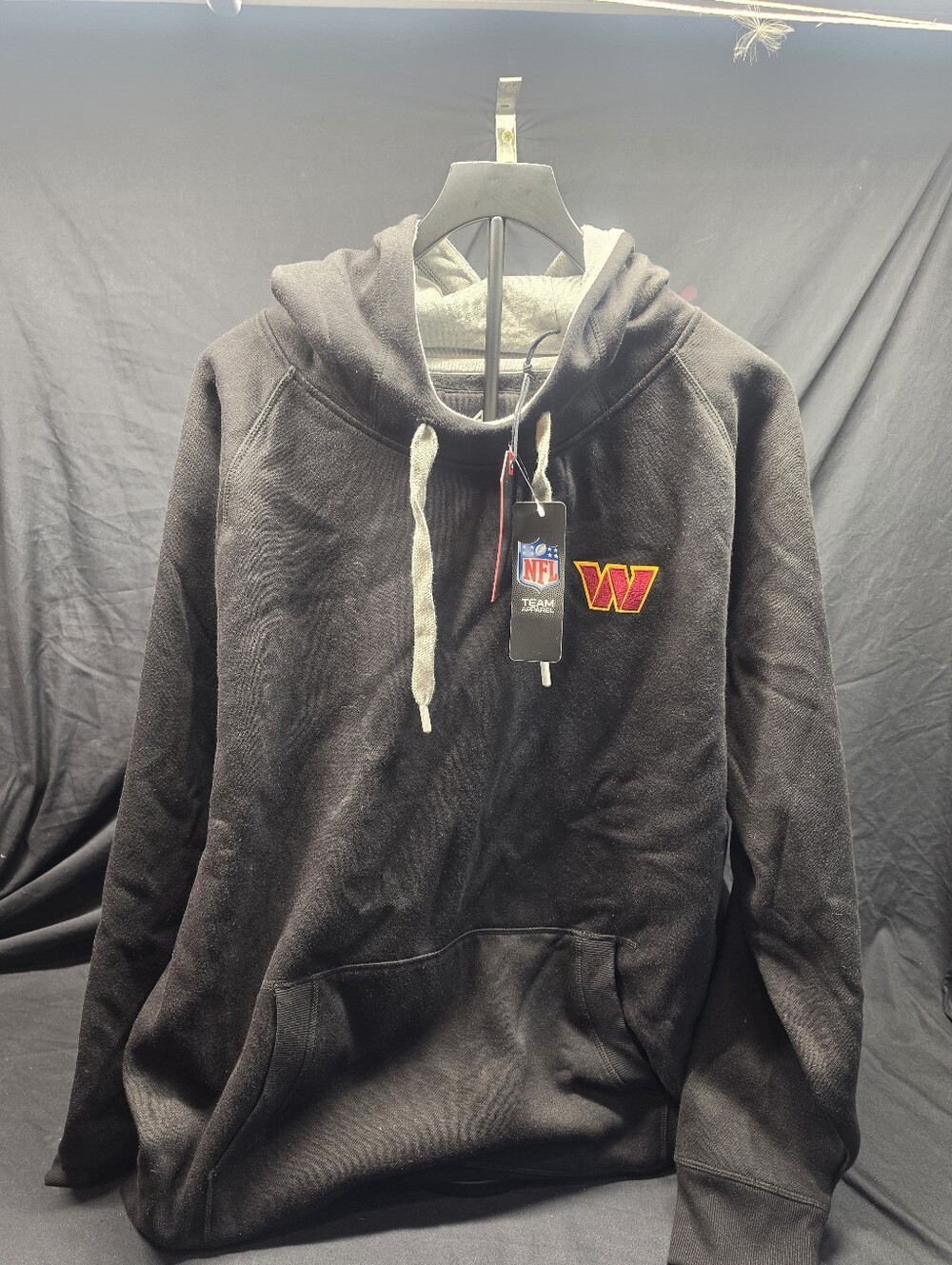 NWT Antigua Washington Commanders Hoodie Men's 2XL Black NFL Pullover